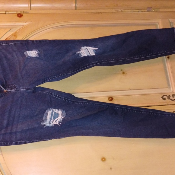 Old Navy Mid Rise Rockstar Super Skinny Jeans Size 14 Pre Owned Like New - Picture 1 of 5